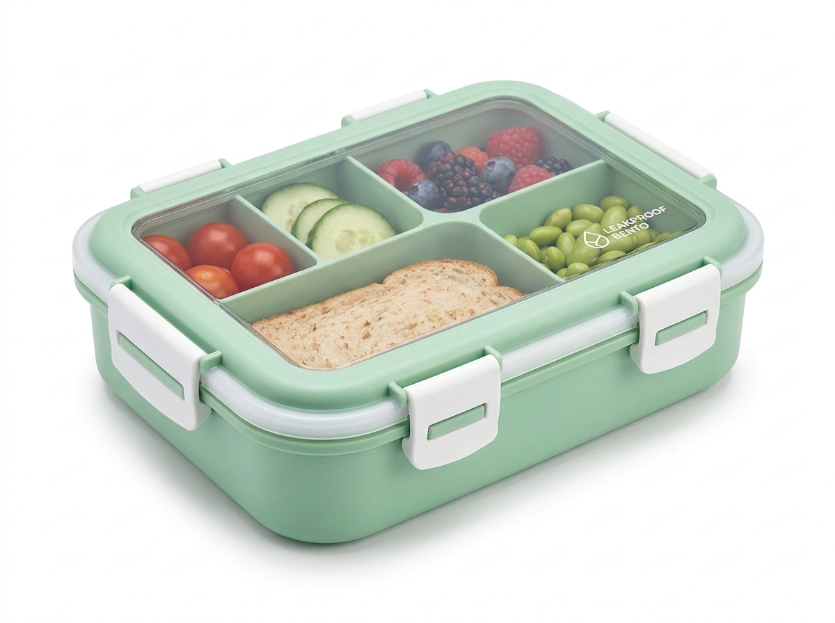 eazylunch Classic 4-Compartment Leakproof Sealed Bento Box (Item 60771297351)