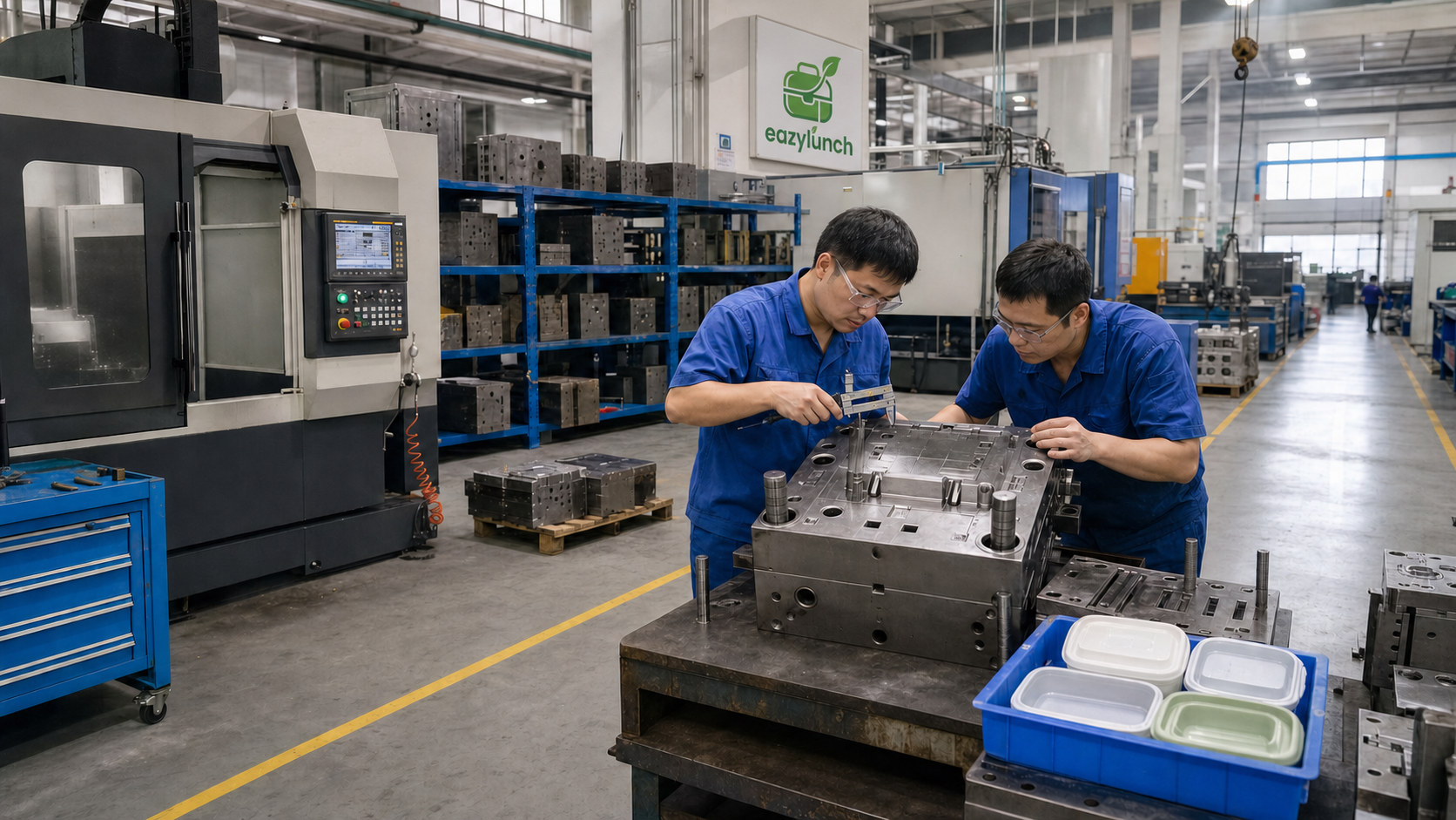 Naike Gifts custom mold workshop with EazyLunch branding