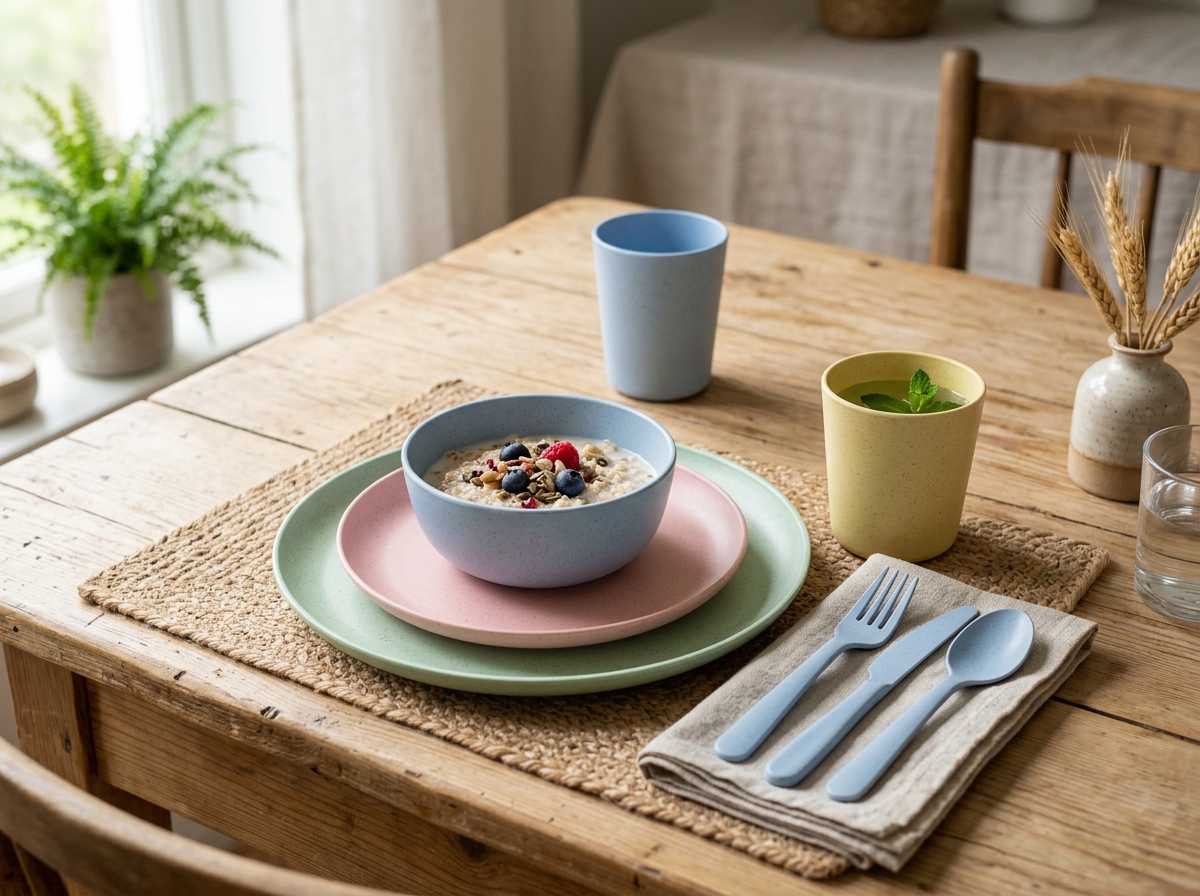 Wheat Straw Dinnerware Sets