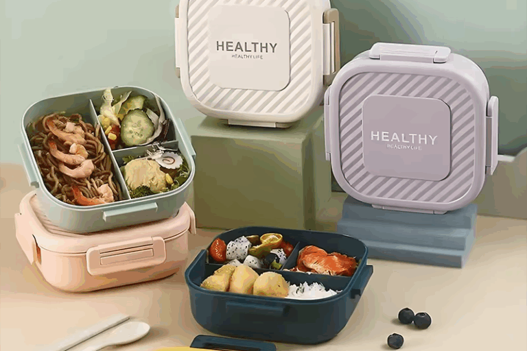 plastic square bento lunch box