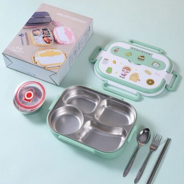 stainless steel kids’ bento lunch box