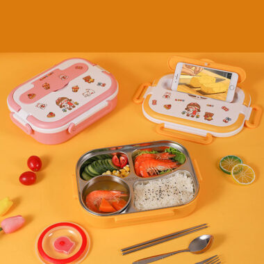 stainless steel kids’ bento lunch box