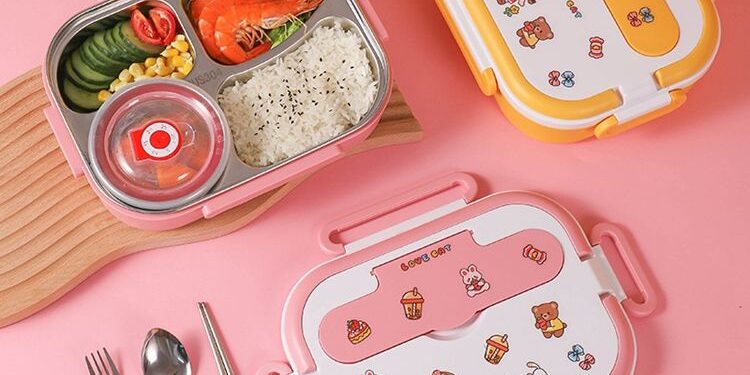 stainless steel kids’ bento lunch box