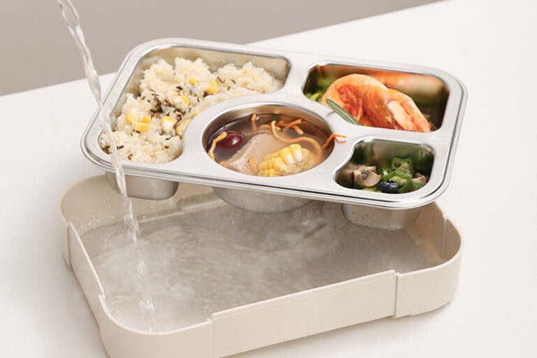 Family size stainless steel lunch box