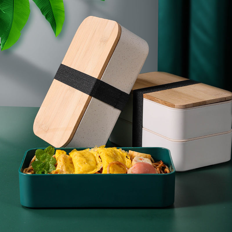 Eco bamboo wooden lunch box
