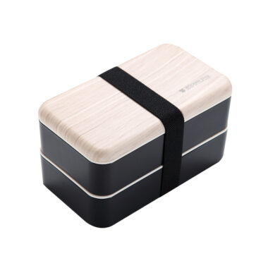 Wooden double layer lunch box