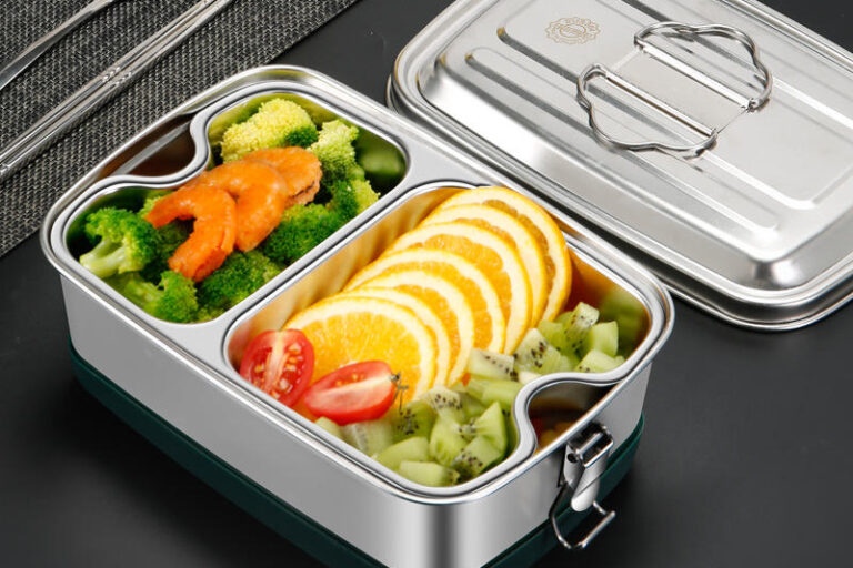 Double layer stainless steel lunch box