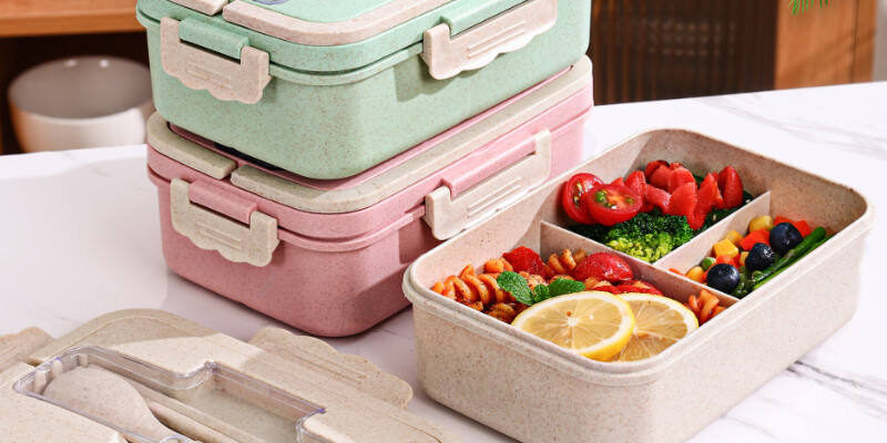 Eco-friendly plastic bento lunch box