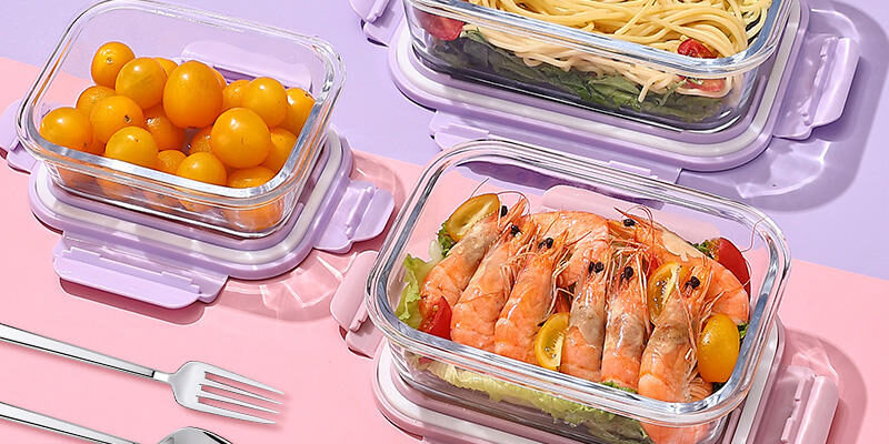Durable wholesale glass lunch box