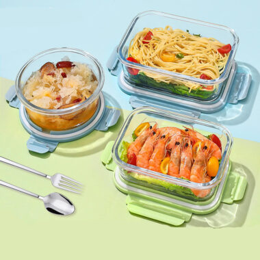 Durable wholesale glass lunch box