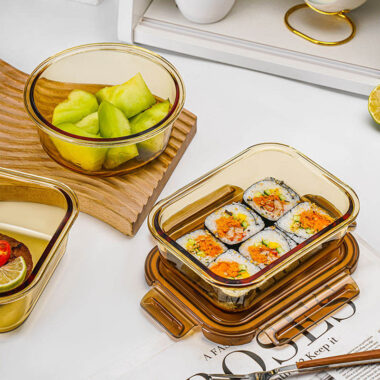 wholesale glass lunch box set