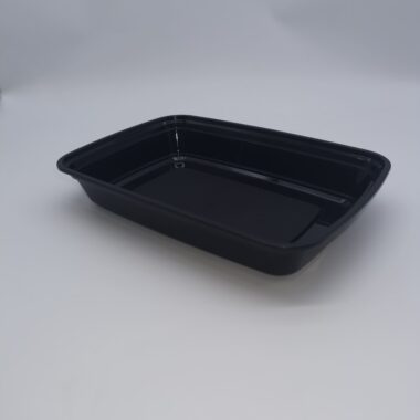 Disposable rectangular plastic lunch boxes