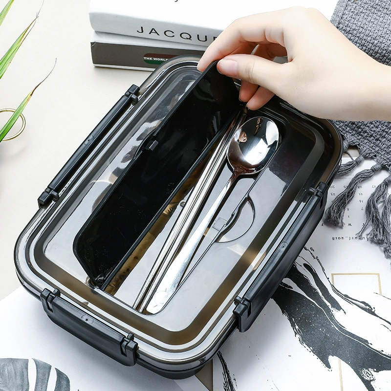 close-up detail 4 of 304 Stainless Steel Rectangular for B2B Lunch Box Orders