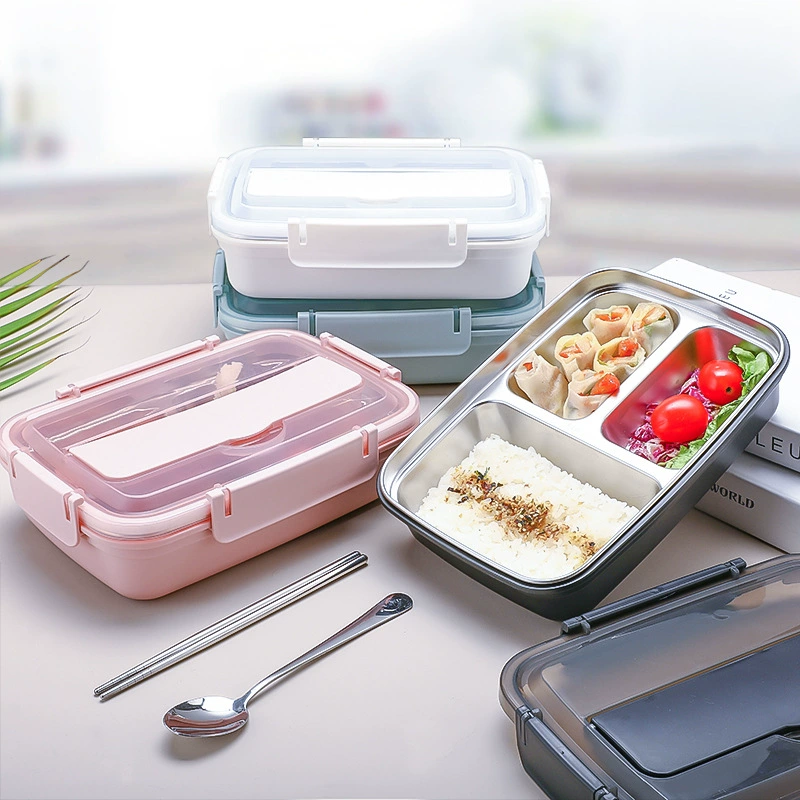 main front view 1 of 304 Stainless Steel Rectangular for B2B Lunch Box Orders