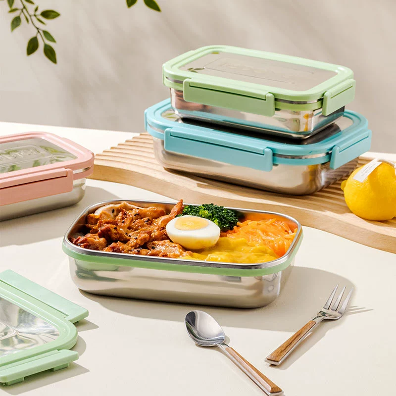 side view 2 of Stainless Steel Rectangular for B2B Lunch Box Orders