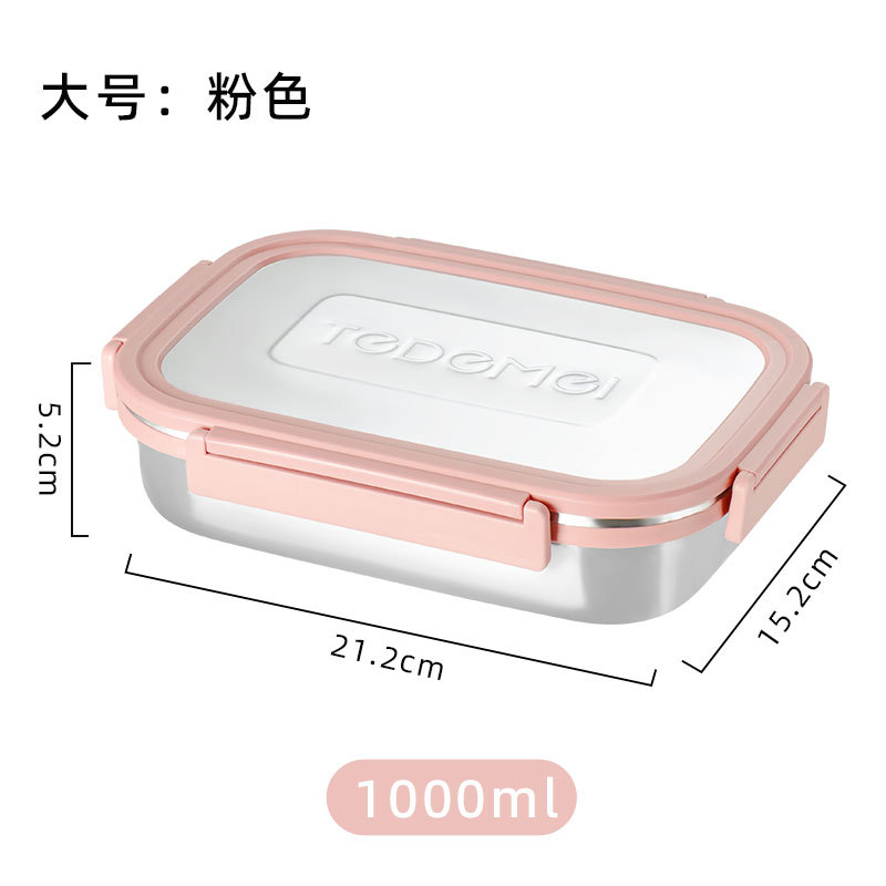 model option image 5 of Stainless Steel Rectangular for B2B Lunch Box Orders