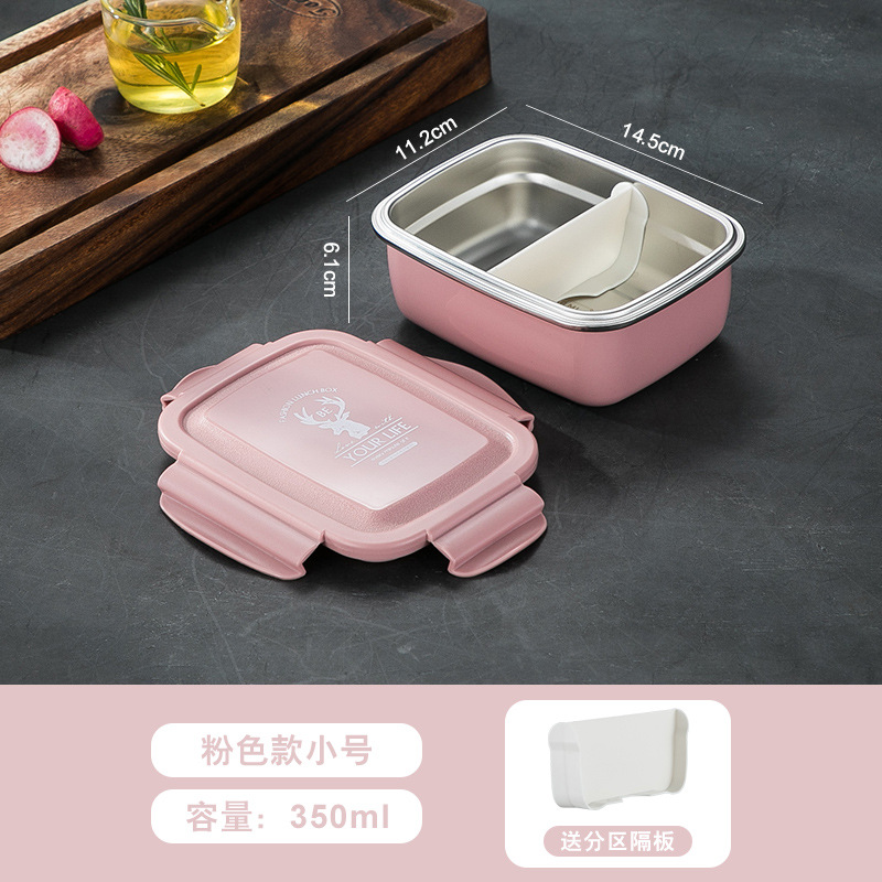 model option image 5 of 304 Stainless Steel Rectangular for B2B Lunch Box Orders