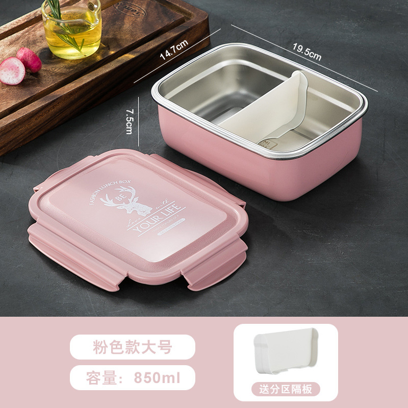 model option image 7 of 304 Stainless Steel Rectangular for B2B Lunch Box Orders