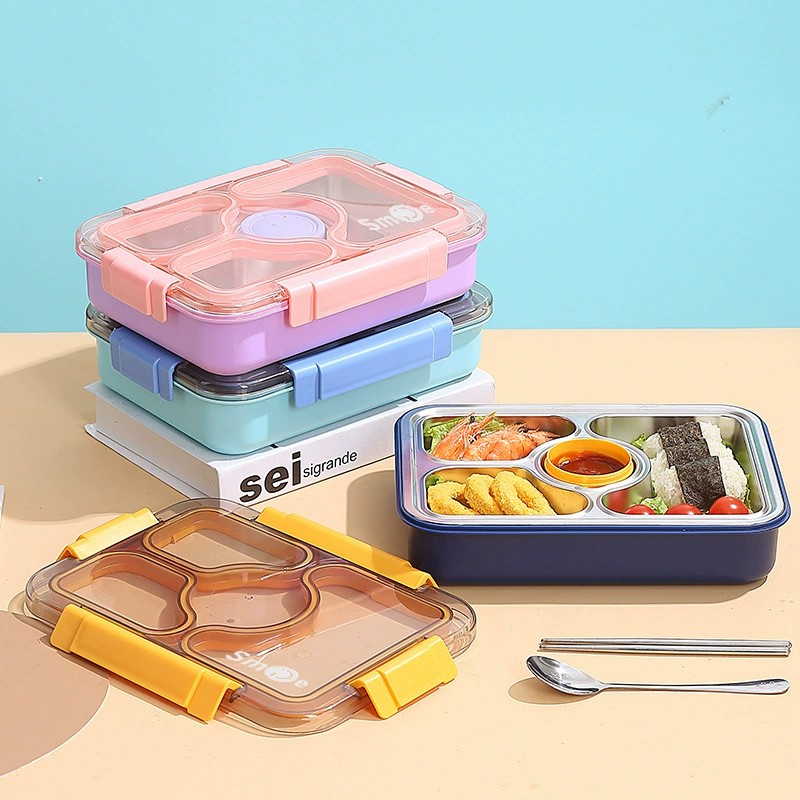 close-up detail 4 of 304 Stainless Steel Divided for B2B Lunch Box Orders