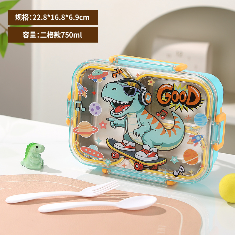 model option image 8 of 304 Stainless Steel Three Compartment Rectangular for B2B Lunch Box Orders