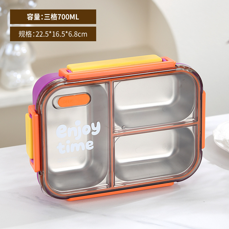 model option image 7 of 304 Stainless Steel Three Compartment for B2B Lunch Box Orders