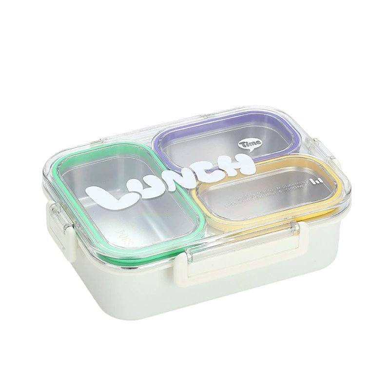 product group image 5 of 304 Stainless Steel Three Compartment Rectangular for B2B Lunch Box Orders