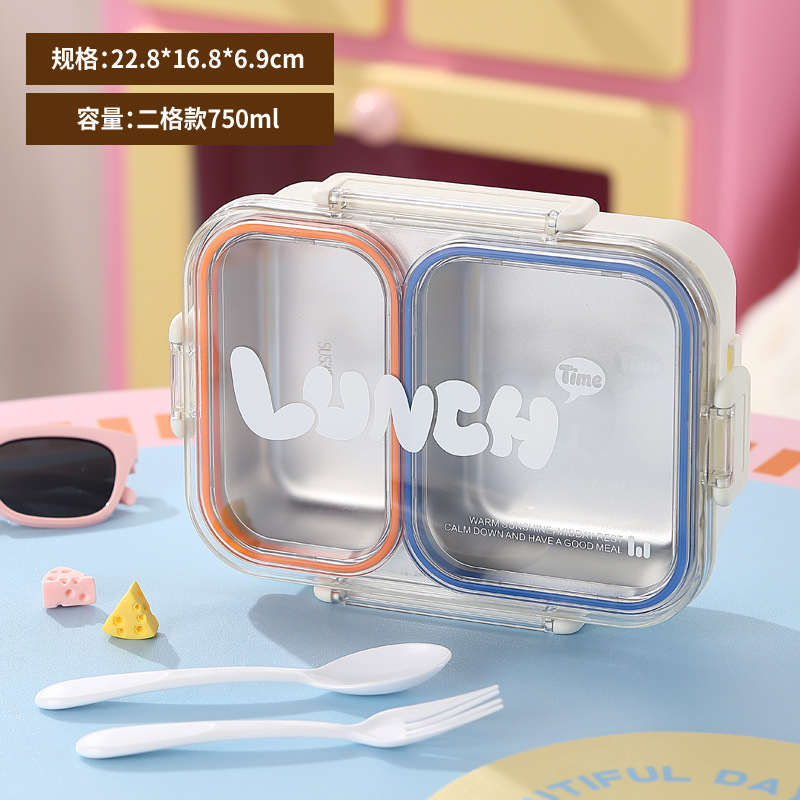 model option image 6 of 304 Stainless Steel Three Compartment Rectangular for B2B Lunch Box Orders