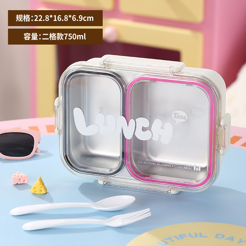 model option image 7 of 304 Stainless Steel Three Compartment Rectangular for B2B Lunch Box Orders