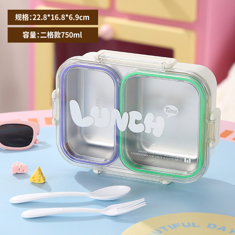 model option image 8 of 304 Stainless Steel Three Compartment Rectangular for B2B Lunch Box Orders