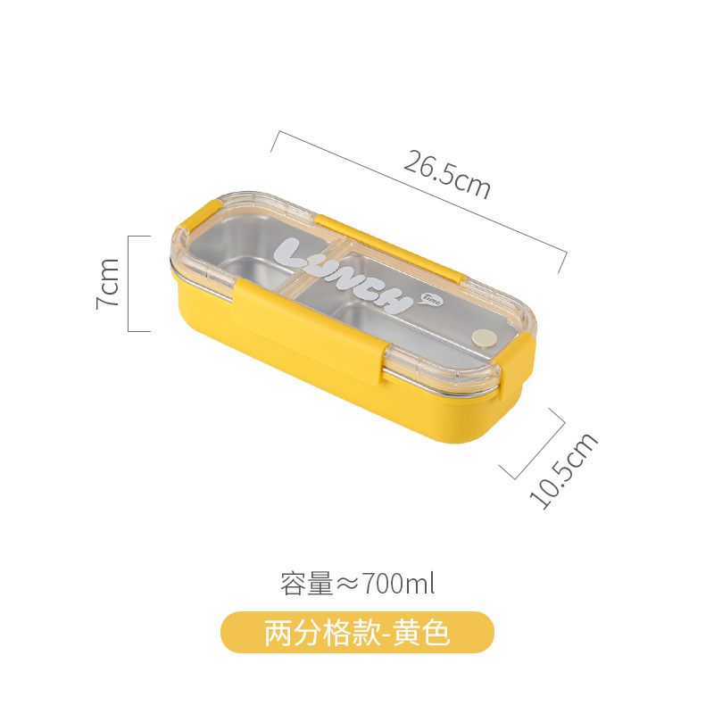 model option image 6 of 304 Stainless Steel Three Compartment Rectangular for B2B Lunch Box Orders