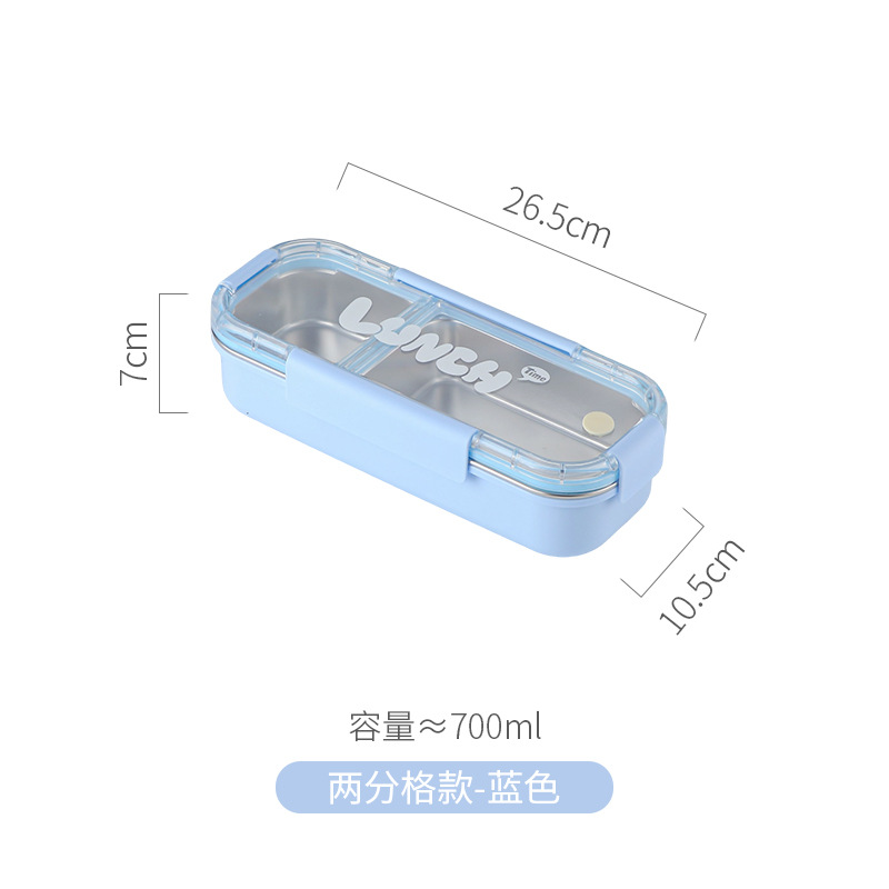 model option image 8 of 304 Stainless Steel Three Compartment Rectangular for B2B Lunch Box Orders