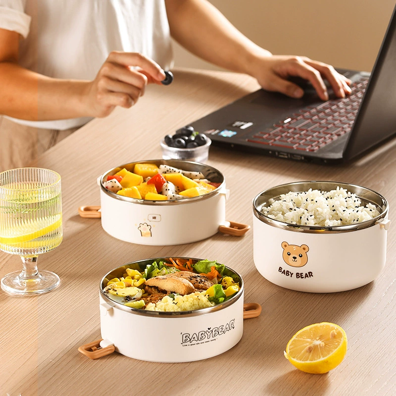 close-up detail 4 of 304 Stainless Steel Four Layer Insulated Tiffin Box for Meal Carrying