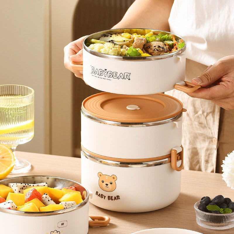 top view 3 of 304 Stainless Steel Four Layer Insulated Tiffin Box for Meal Carrying