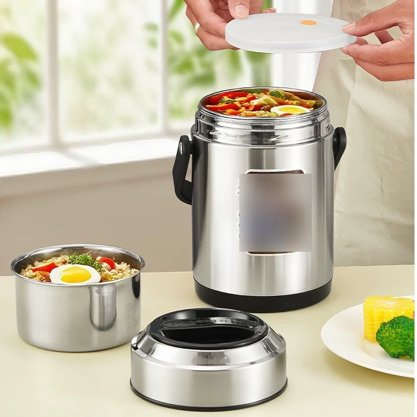 side view 2 of 304 Stainless Steel Multi Layer Insulated Tiffin Box for Meal Carrying