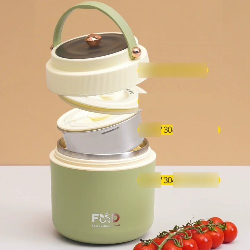 close-up detail 4 of 304 Stainless Steel Multi Layer Insulated Tiffin Box for Meal Carrying