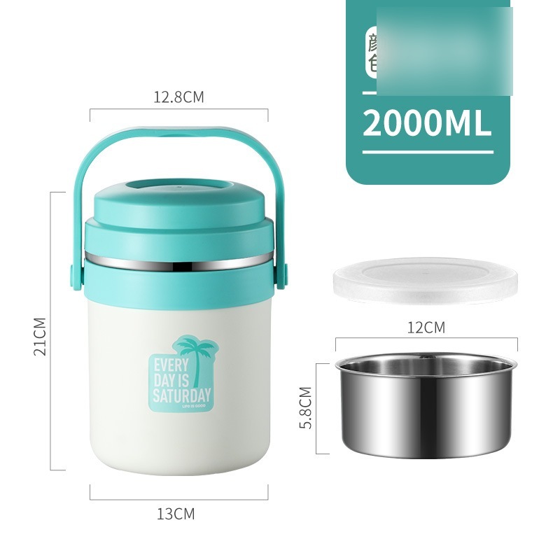 model option image 9 of Stainless Steel Two Layer Insulated Tiffin Box for Meal Carrying